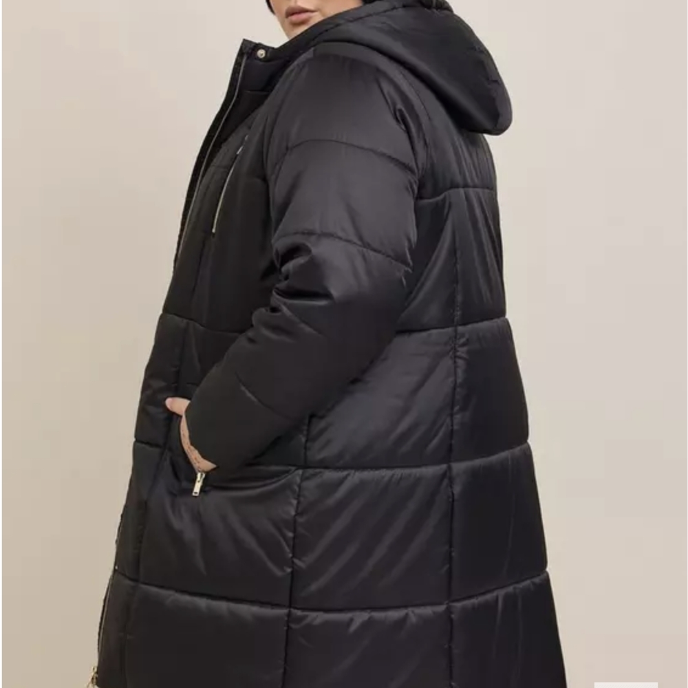 Torrid Nylon Zip Front Puffer Jacket Size 2X - Picture 3 of 14